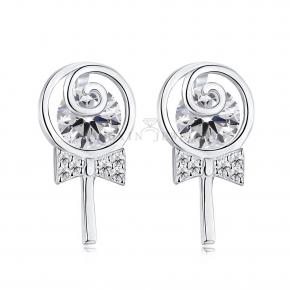 Lollipop 925 Sterling Silver Studs Earrings