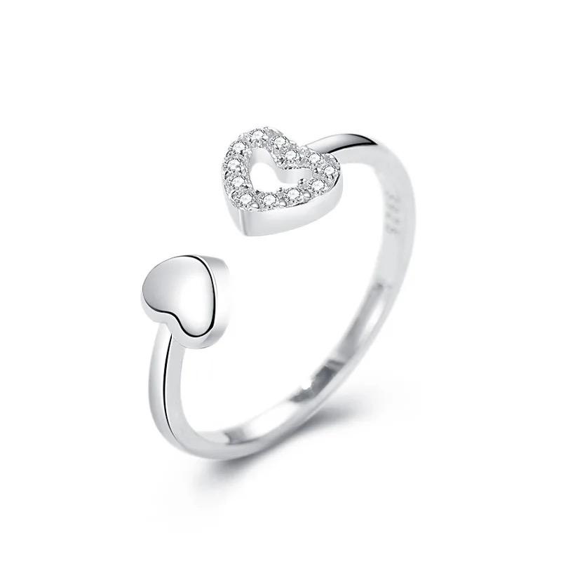 Anniversary Gift Sterling Silver Heart Ring