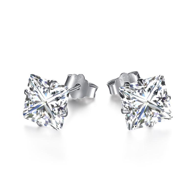 BLING oem jewelry CZ stone 925 stud earrings