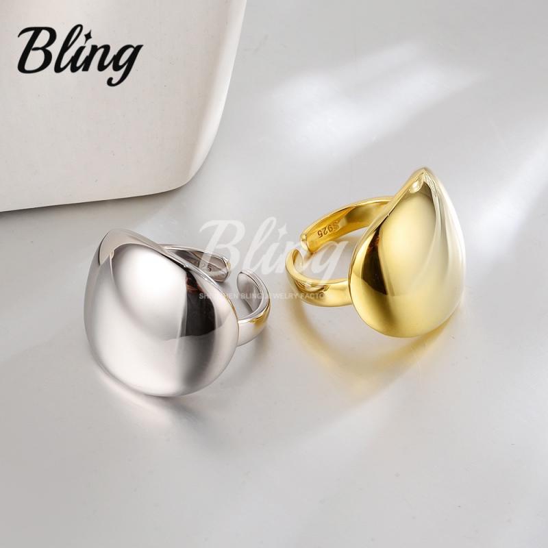 BLING oem jewelry S925 ring gold plated ins fashion ring