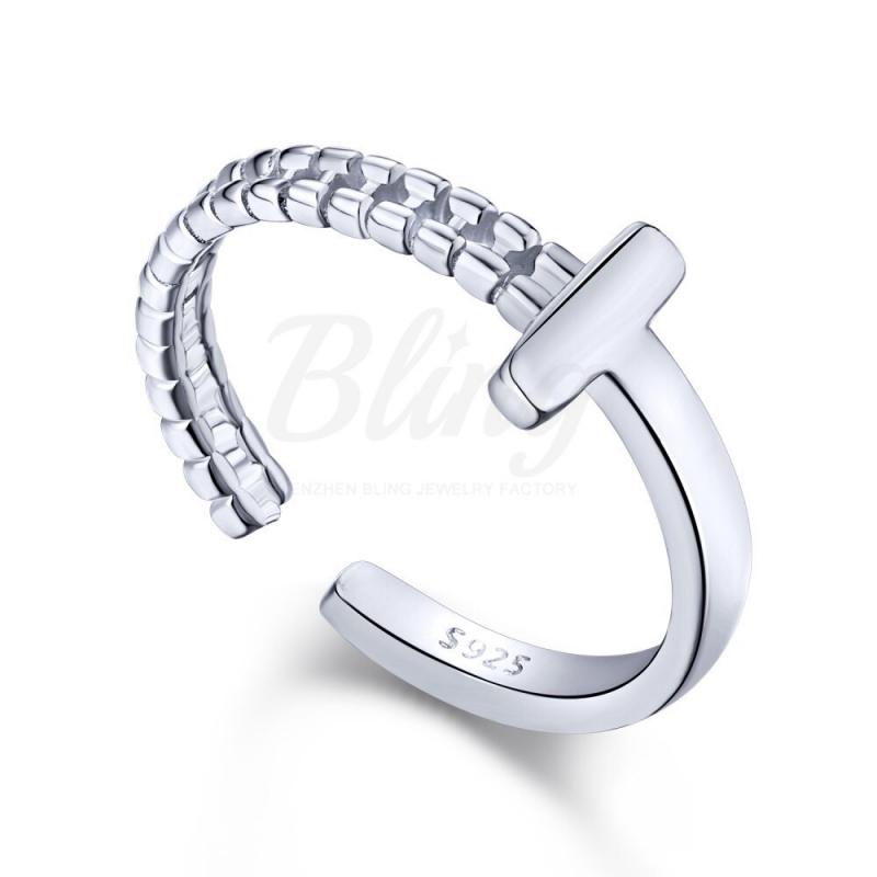 BLING oem jewelry silver open rings