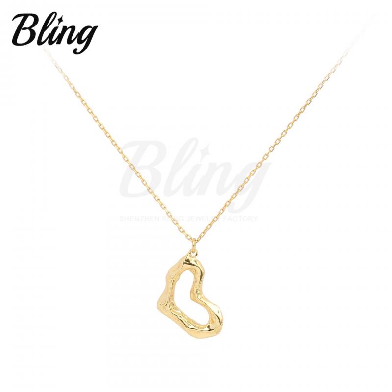 BLING oem jewelry heart shape chain necklace