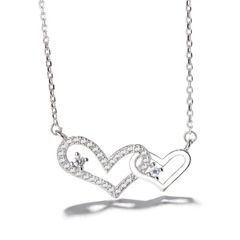 BLING oem jewelry charm heart necklace 