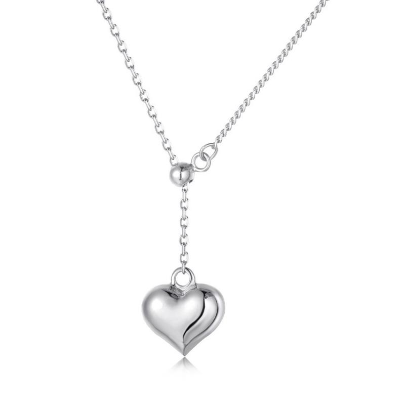 BLING oem jewelry S925 heart shape necklace