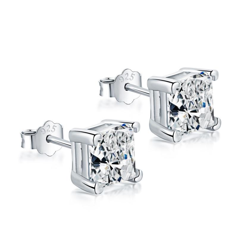 BLING oem jewelry cubic zircon 925 sterling silver CZ earrings